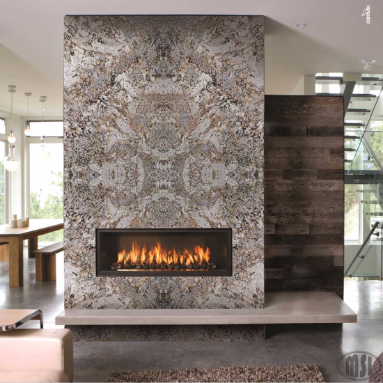 Fireplace With Granite Slabs, Can You Put Granite Around A Fireplace