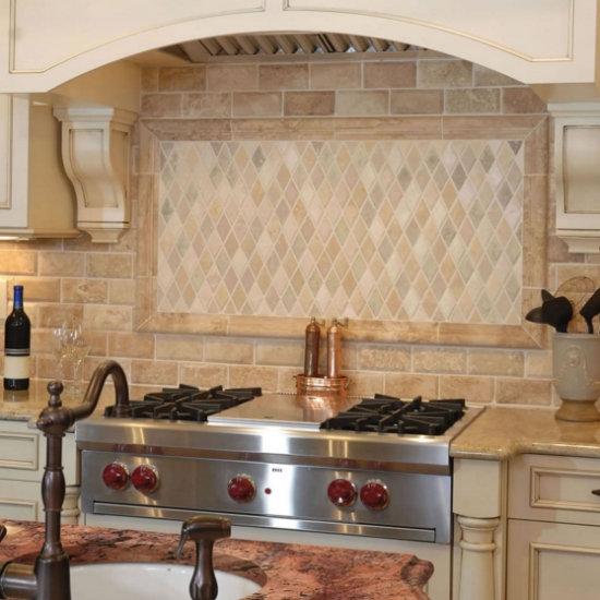 travertine tile backsplash ideas kitchen