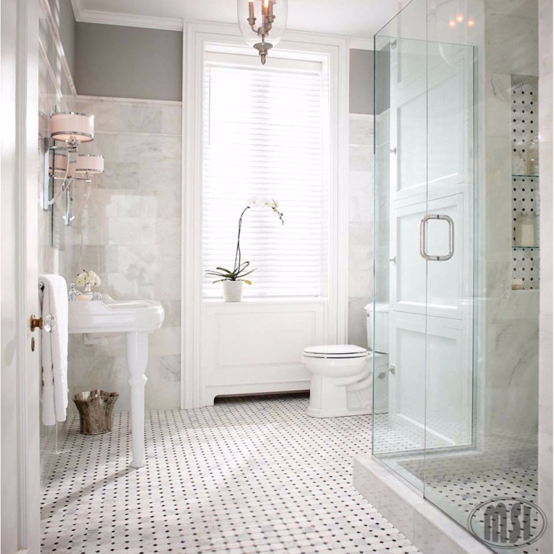 marble tile floor bathroom