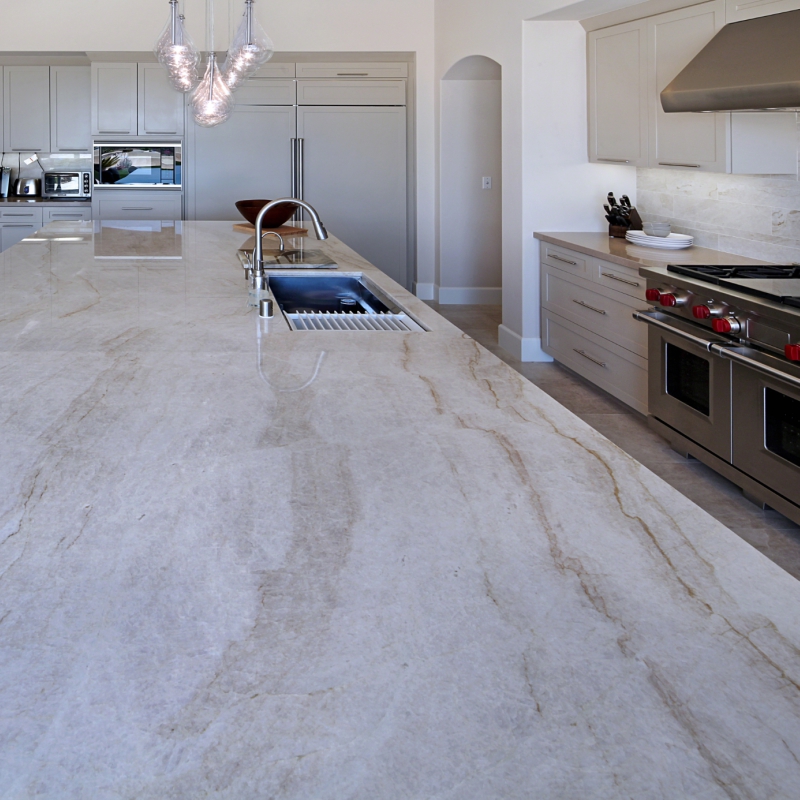 Elevate Your Space With White Macaubas Quartzite Elegance