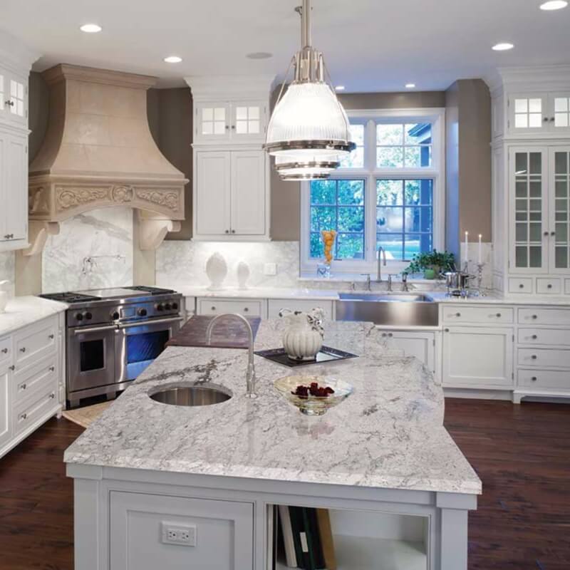 andromeda white granite kitchen