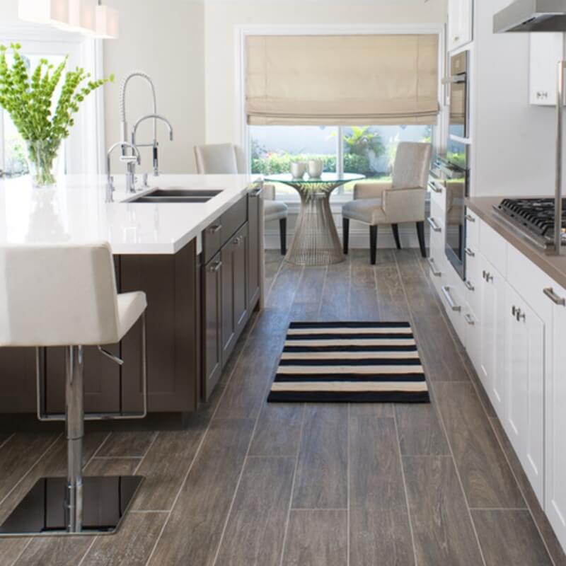 Kitchen Floor Tiles Ceramic Flooring Site   Beige Carolina Timber Ceramic Plank Tile Flooring Kitchen Photo Credit Houzz 