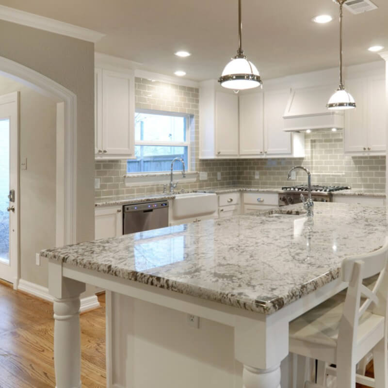 andromeda white granite kitchen