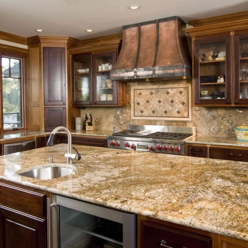 Granite Kitchen Backsplash Photos Things In The Kitchen   Mascarello Granite Countertop Kitchen Scene Msi 