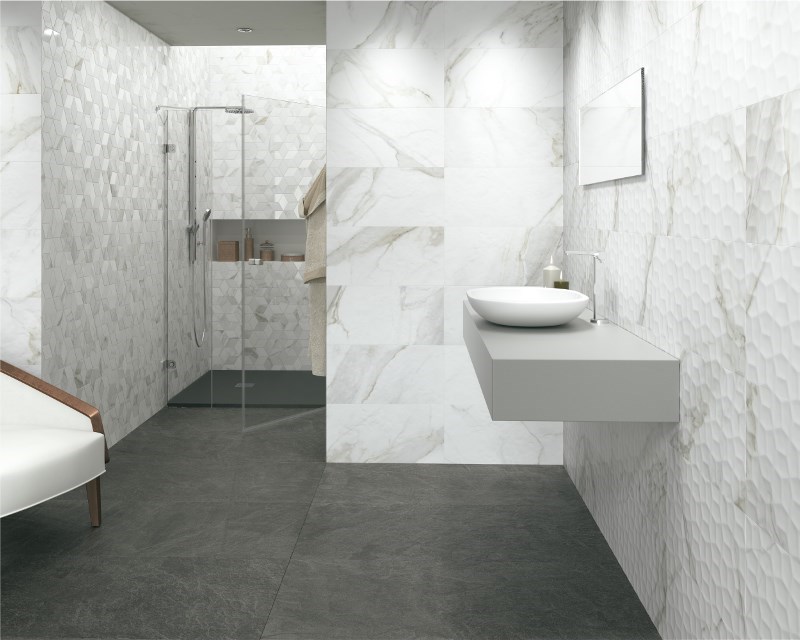 6 Incredible 3d Tile Accent Wall Designs, 3d Tiles For Bathroom Walls