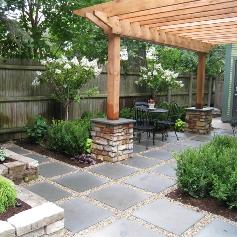 Quarzo Gray Porcelain Pavers Outdoor Backyard Photo Credti Msi 