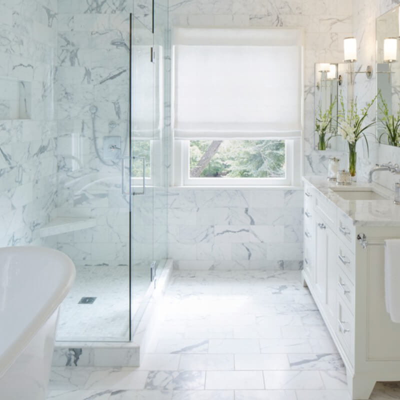 Statuario Pietra Porcelain Tile Marble Look Photo Credit Houzz 