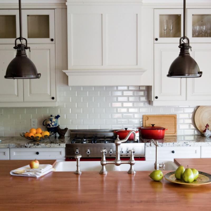 Classic Subway Tile Kitchen Backsplash