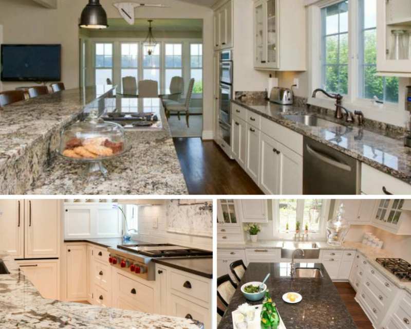 How To Pull Off The Trendy Two Granite, How To Separate Granite Countertop Pieces