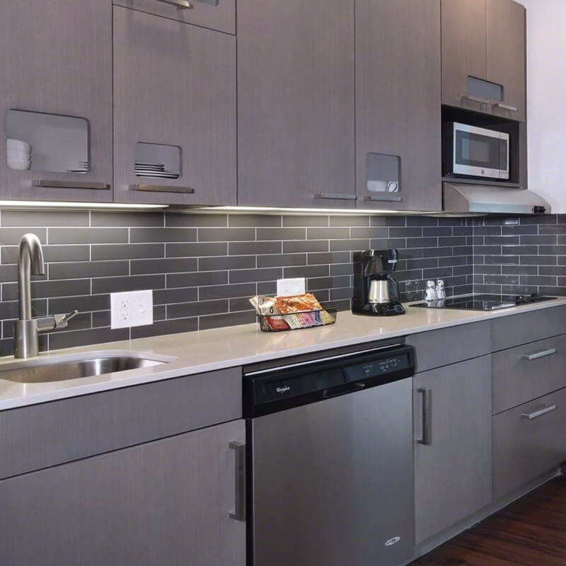 Metallic Gray Subway Glass Backsplash Tile Kitchen Msi 