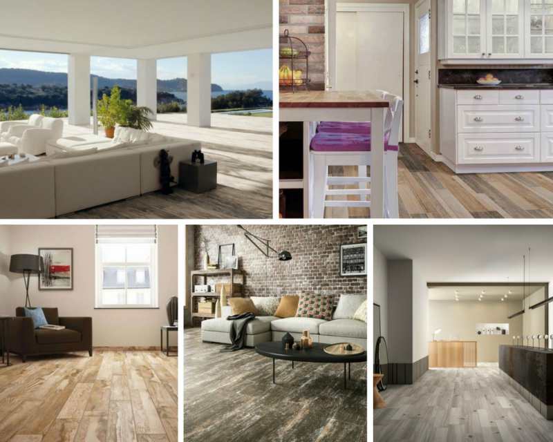 Porcelain Tile Planks With the Vintage Look of Reclaimed Wood