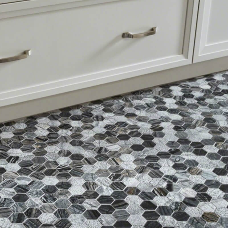 mosaic tiles kitchen floor