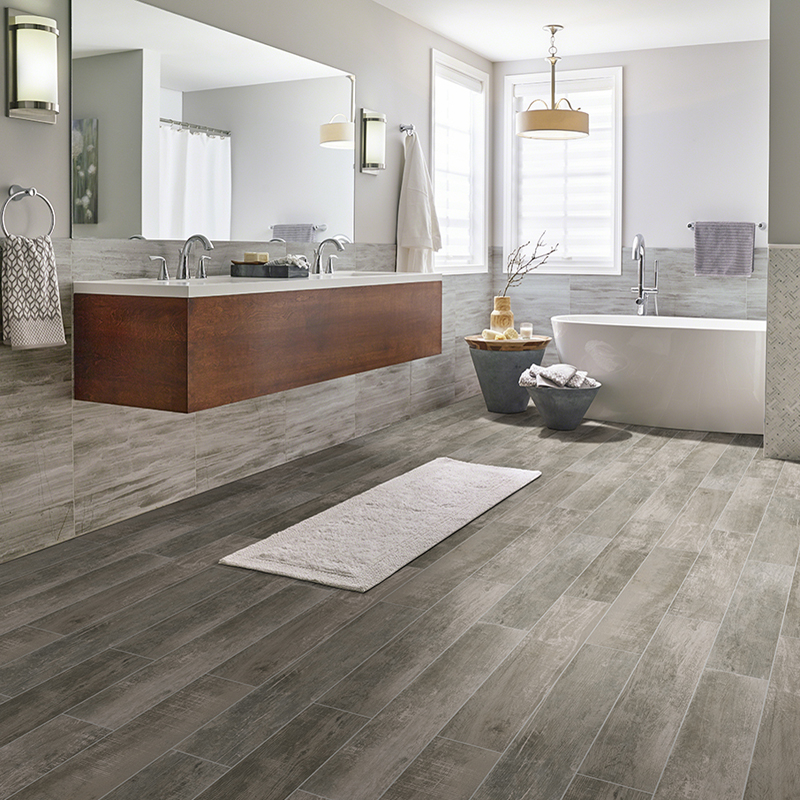 All the Warmth of Wood in Durable Tile Lookalikes