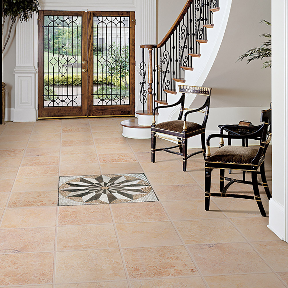 travertine tile living room