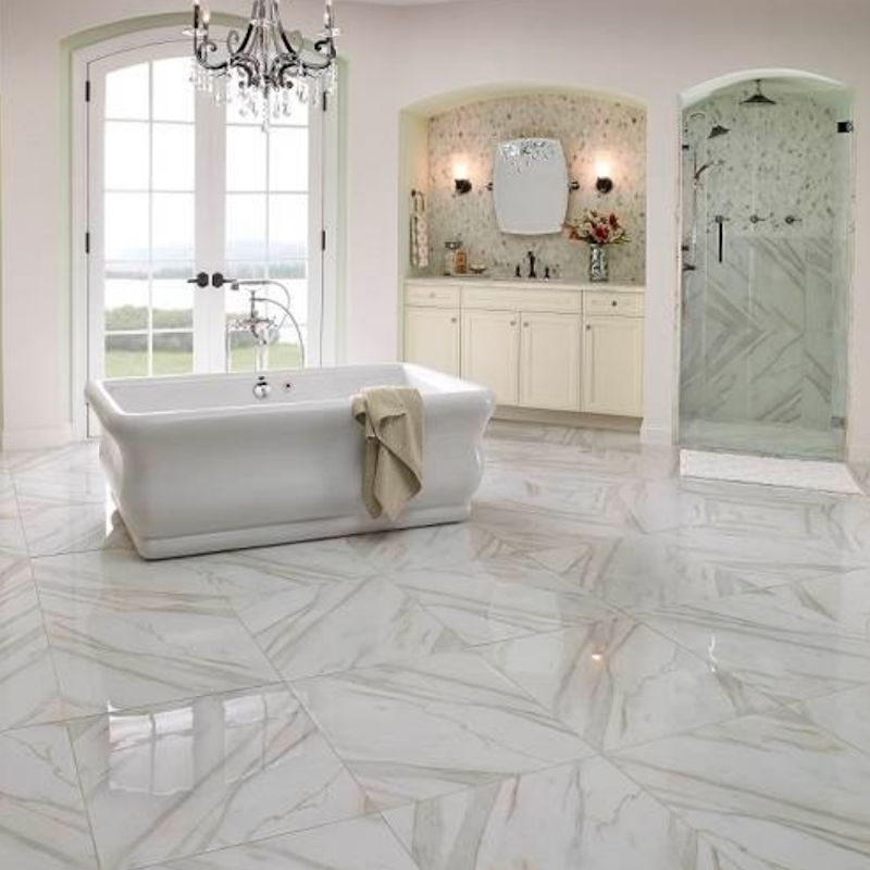 Marble Tile In The Bathroom, Bathroom Floor Marble Tile Ideas