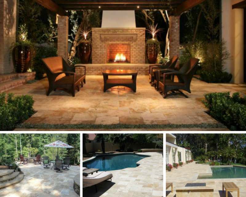 Exterior Travertine Tile, How To Lay Travertine Tile Outdoor