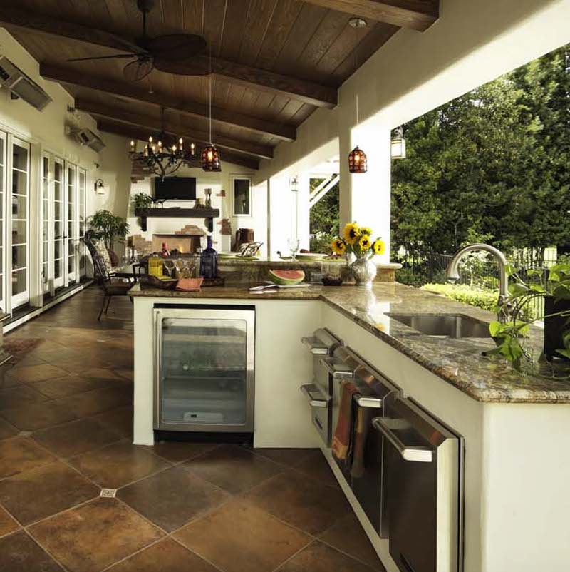 New Granite Countertop Outdoor Kitchen