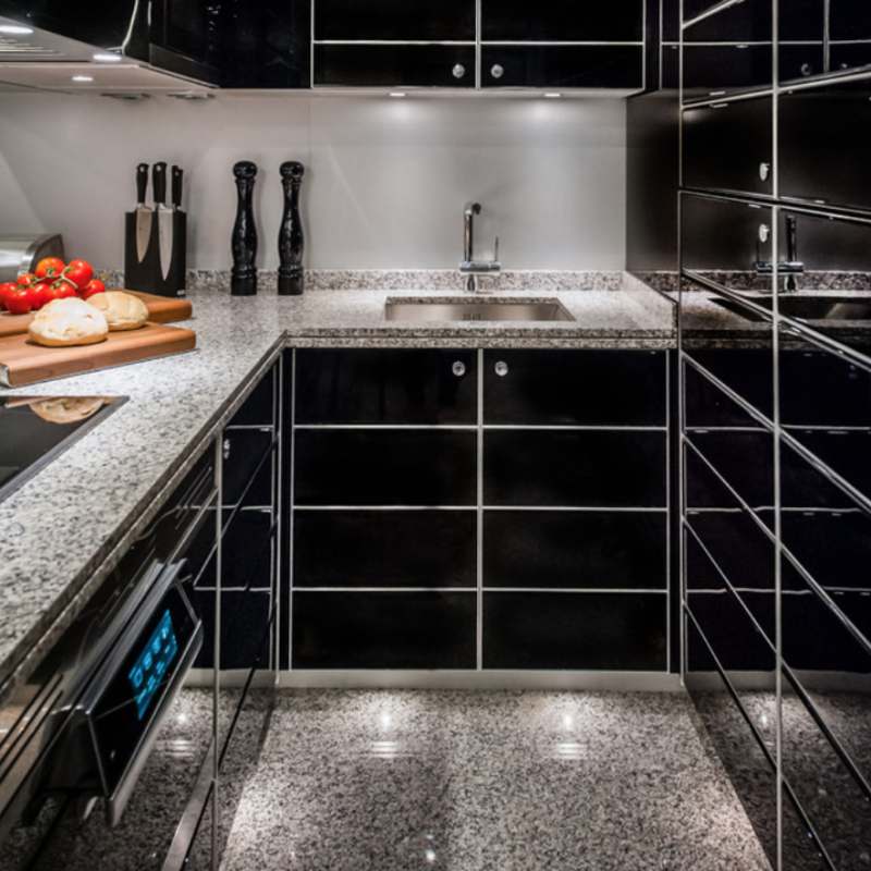 Bianco Catalina Granite Tile Flooring Kitchen Photo Credit Houzz 