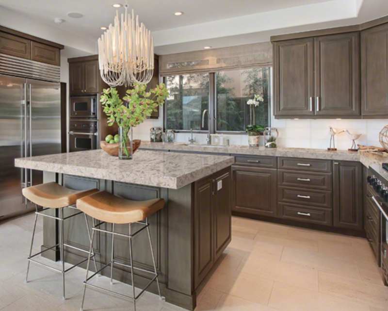 kitchen island table with quartz top