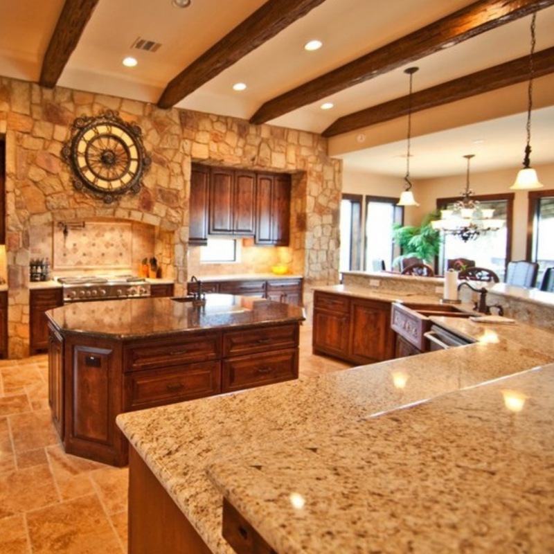 New Venetian Gold Granite Countertop Kitchen Photo Credit Houzz 