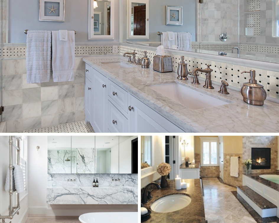 Marble In The Bathroom, Is Marble Bad For Bathroom Countertops