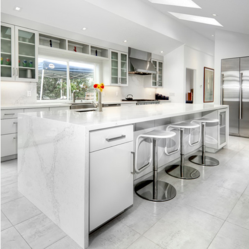 Absolute White Countertop Kitchen Photo Credit Houzz 