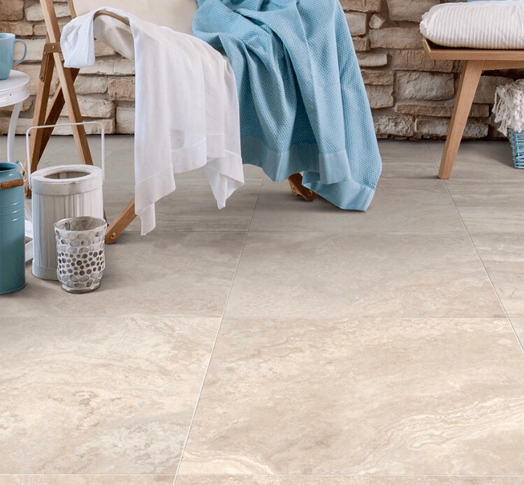 Textured porcelain store tile