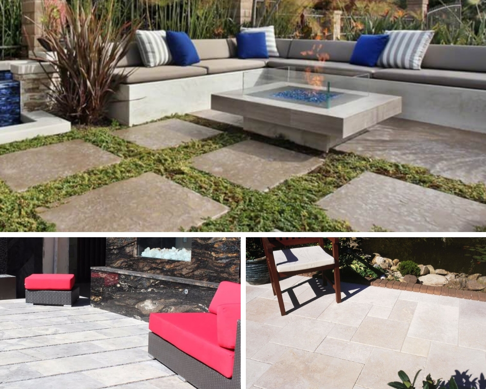 Diy Travertine Paver Inspirations To, How To Install Travertine Tile On Concrete