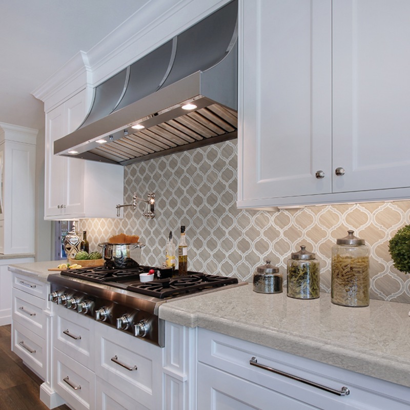 Popular geometric designs for highstyle tile backsplash