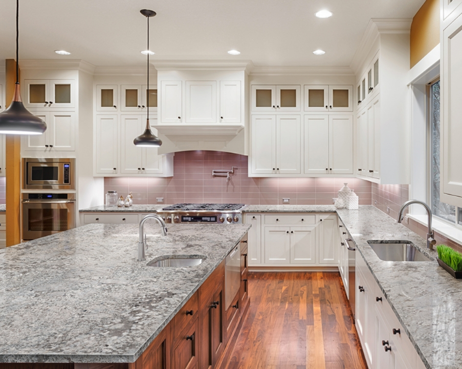 Gorgeous granite kitchen countertops