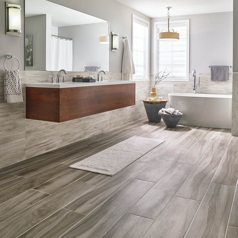 Easy-Care Porcelain Tile for Fresh, Eye-Catching Design