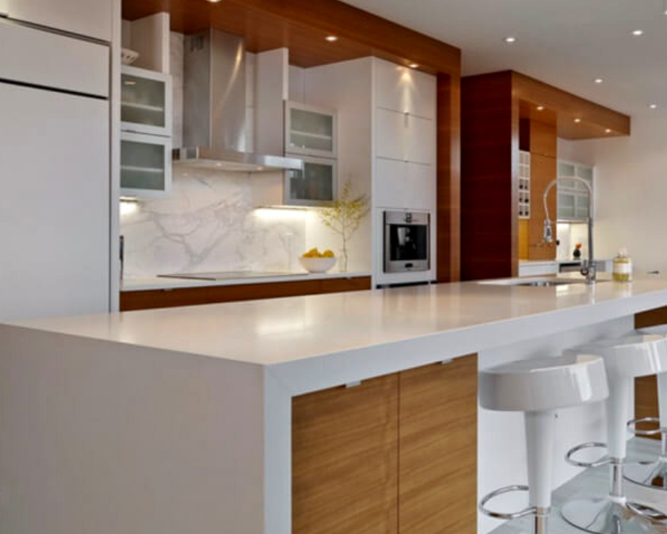 gorgeous quartz countertop kitchen