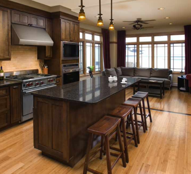 Favorite Natural Granite Counters To, What Color Countertop Goes With Dark Cherry Cabinets