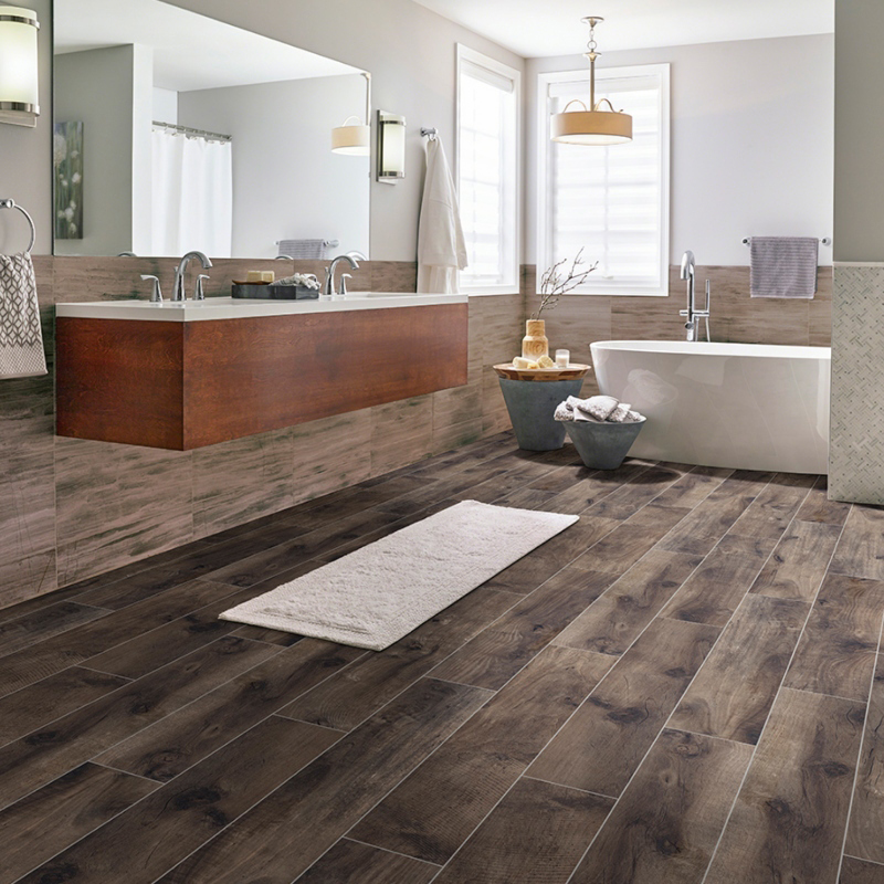 Fresh Porcelain Tile Looks With Rustic Hardwood Flair