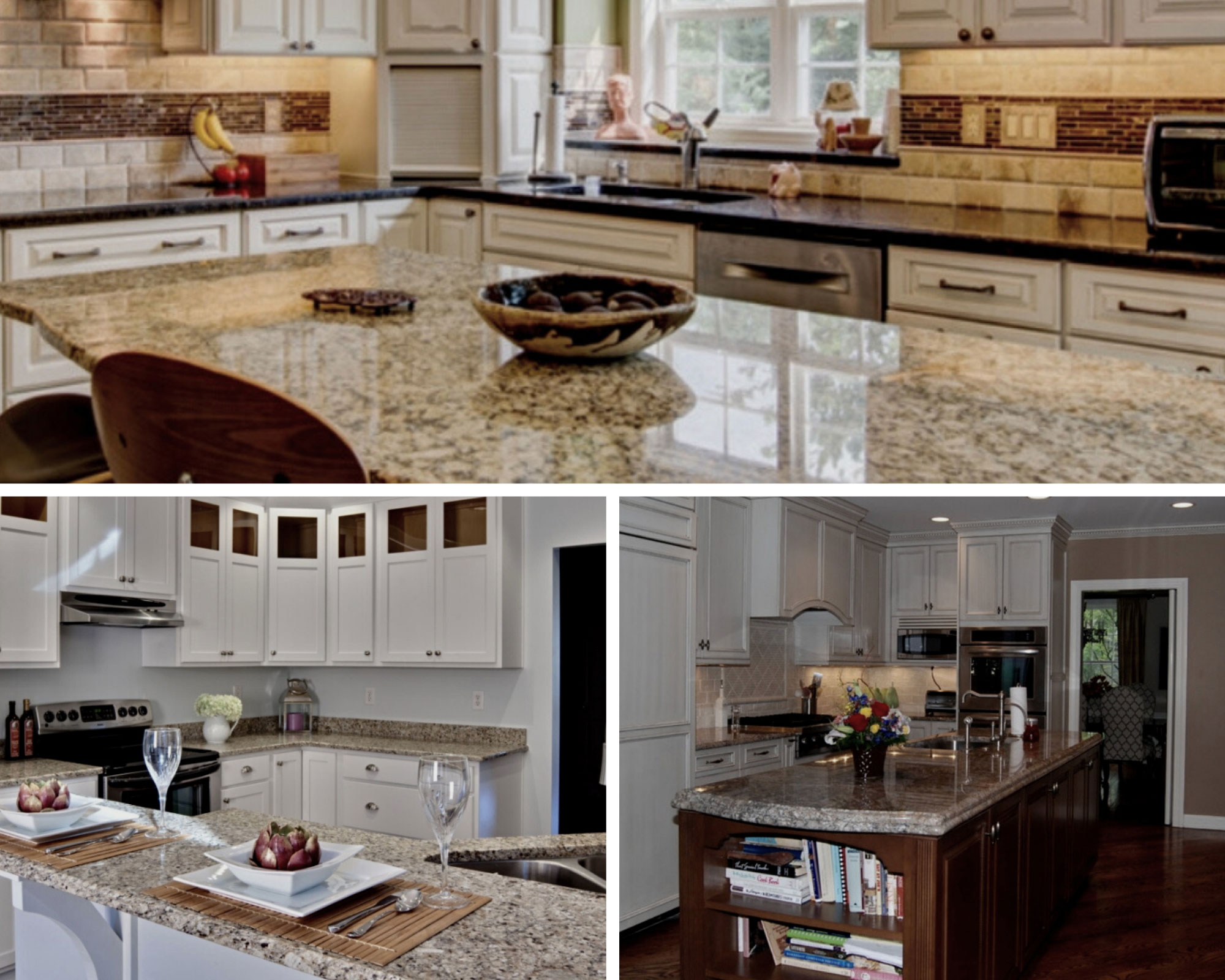 Try to avoid dropping heavy objects on your countertops