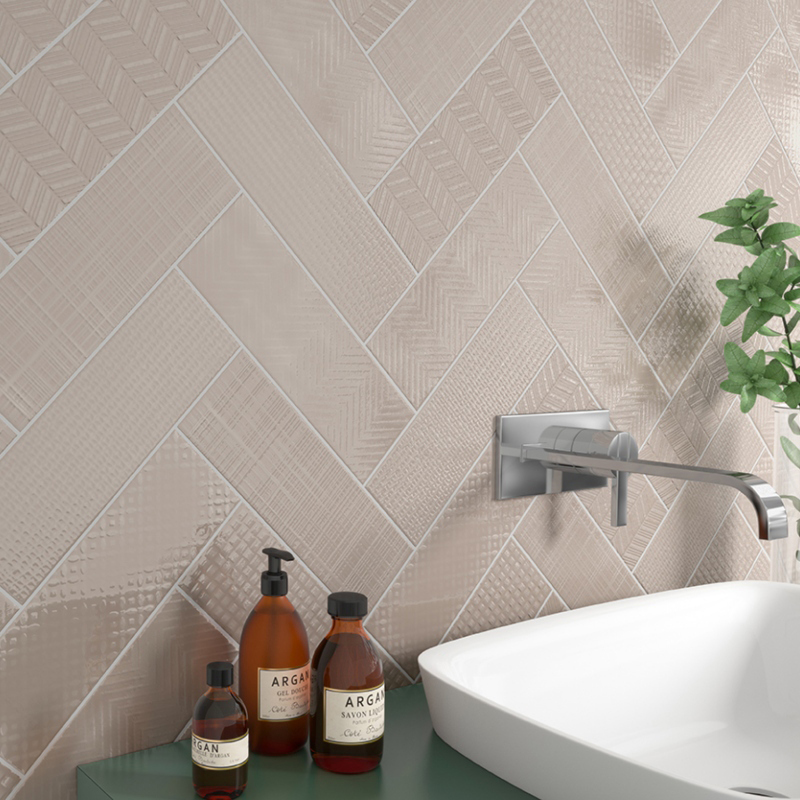 subway tile in bathroom