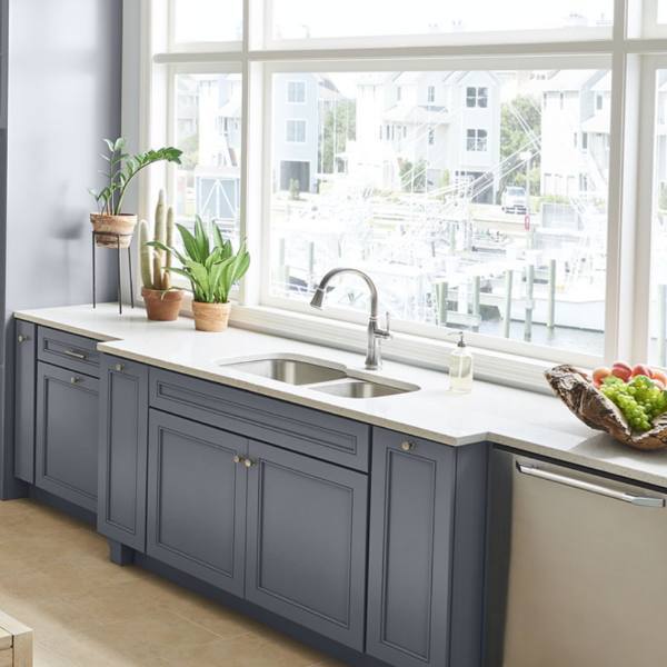 White Quartz Countertops For Luxury, Does A Farmhouse Sink Add Value