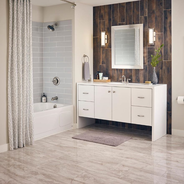 Bernini Stone Look Porcelain Tile Bathroom Flooring Msi 