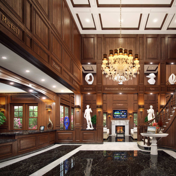 black_marble flooring for hotel lobby