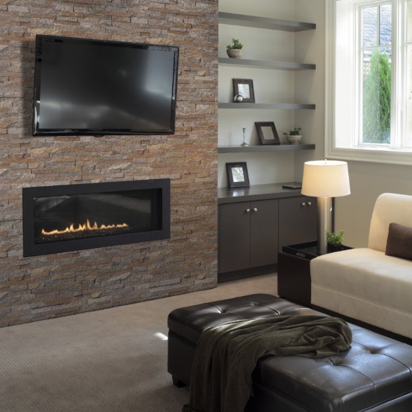 stacked+stone+fireplace+and+tv+mount+in+cafe+color