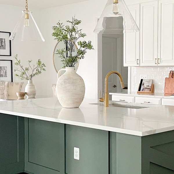 green quartz countertops