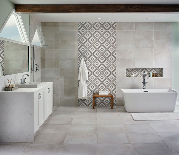 awaken your walls with marble geometric pattern backsplash tile