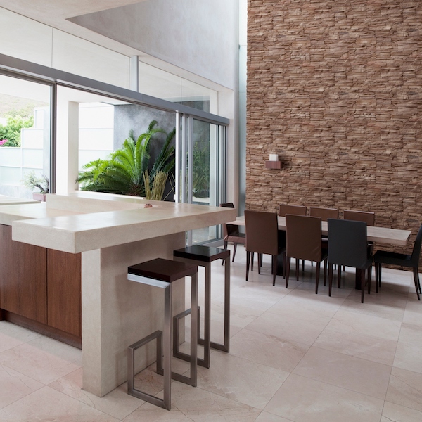 msi-peninsula-sand-stacked-stone-veneers-on-dining-room-feature-wall-with-quartz-counter
