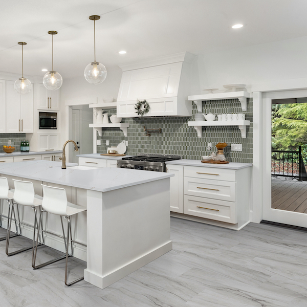 vinyl flooring kitchen white cabinets