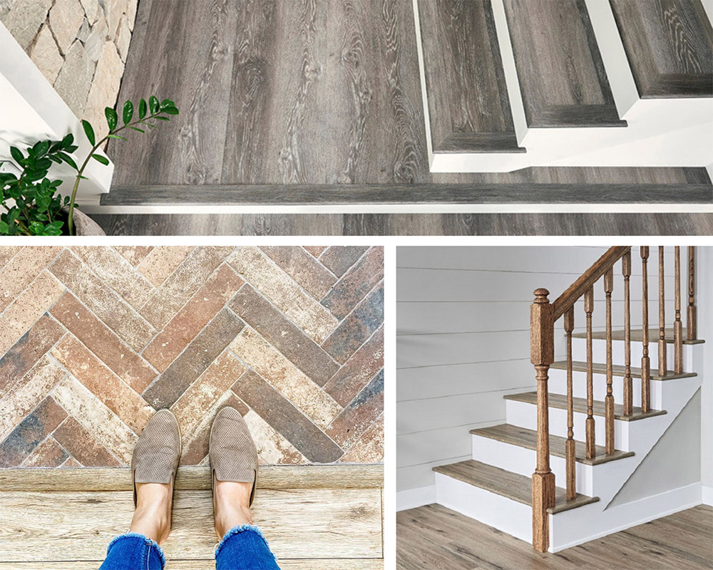 Create A Seamless Luxury Vinyl Flooring With Coordinating Stair Treads, Trims, And Transitions