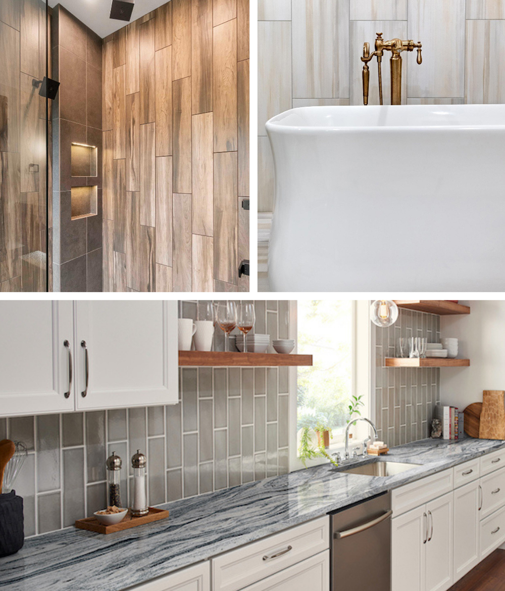 Get Vertical With Trendy Porcelain Wall Tile