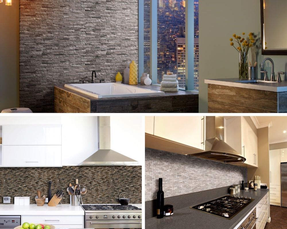 Create Dimensional Style With Stacked Stone Splitface Wall Tile