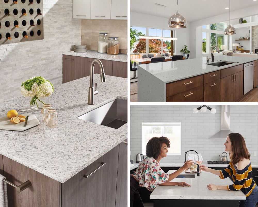 New On Trend Looks In White Granite Countertops