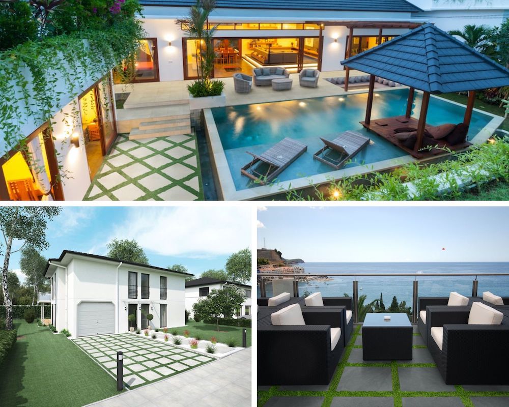 Artificial Turf And Paver Design Ideas For Outdoor Living