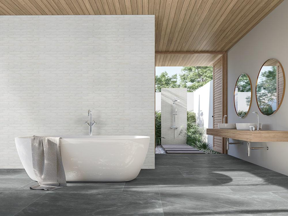 Msi Alpine White Clay Brick Tile For Outdoor Bathroom Wall Min 